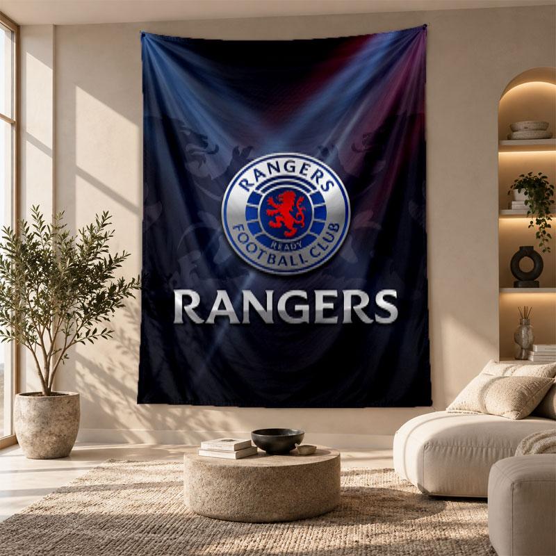 Decorative Tapestry,Rangers FC Printed Wall Art, Lightweight Wall Hanging For Bedroom Background