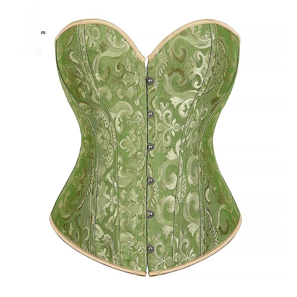 Women's  Sexy LaceBack Zip Corset Top Bustier G-string Body Shapewear