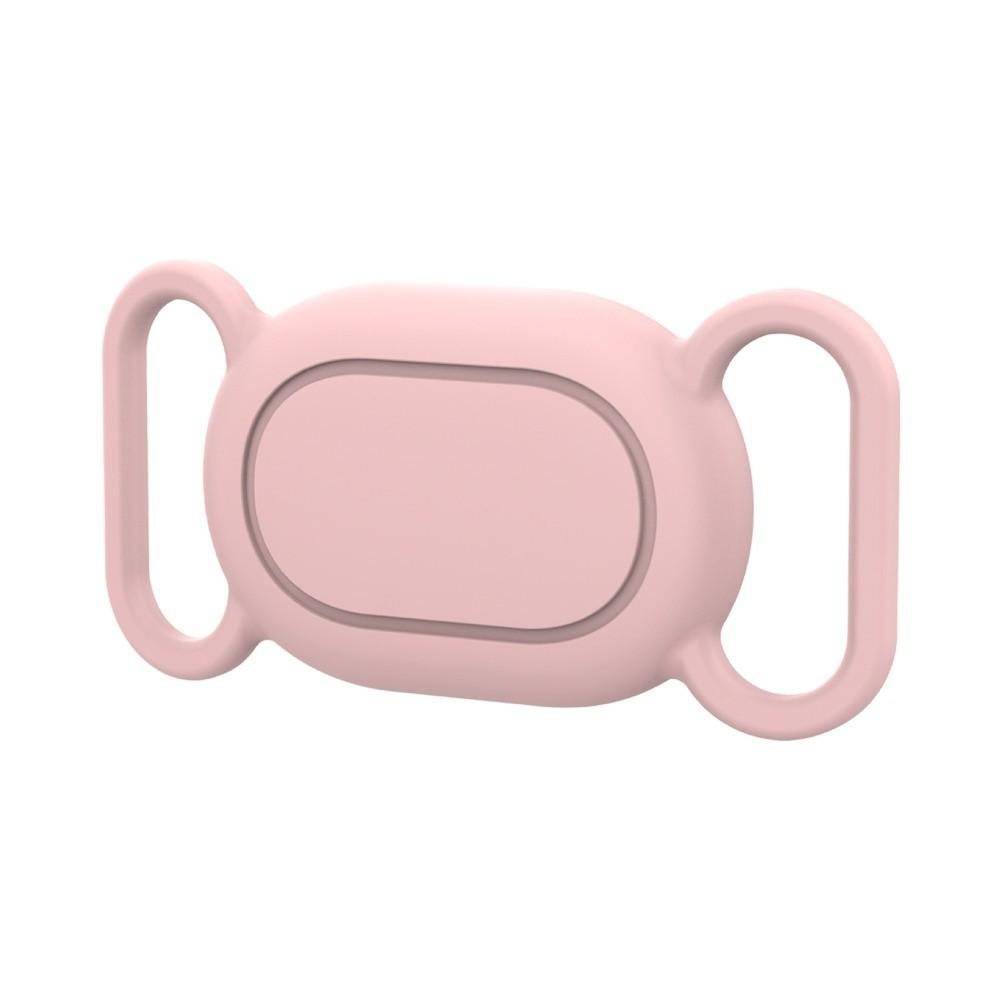 Waterproof Tracker Protective Sleeve Silicone Locator Holder for Xiaomi Tag Cat Dog Collar розовый