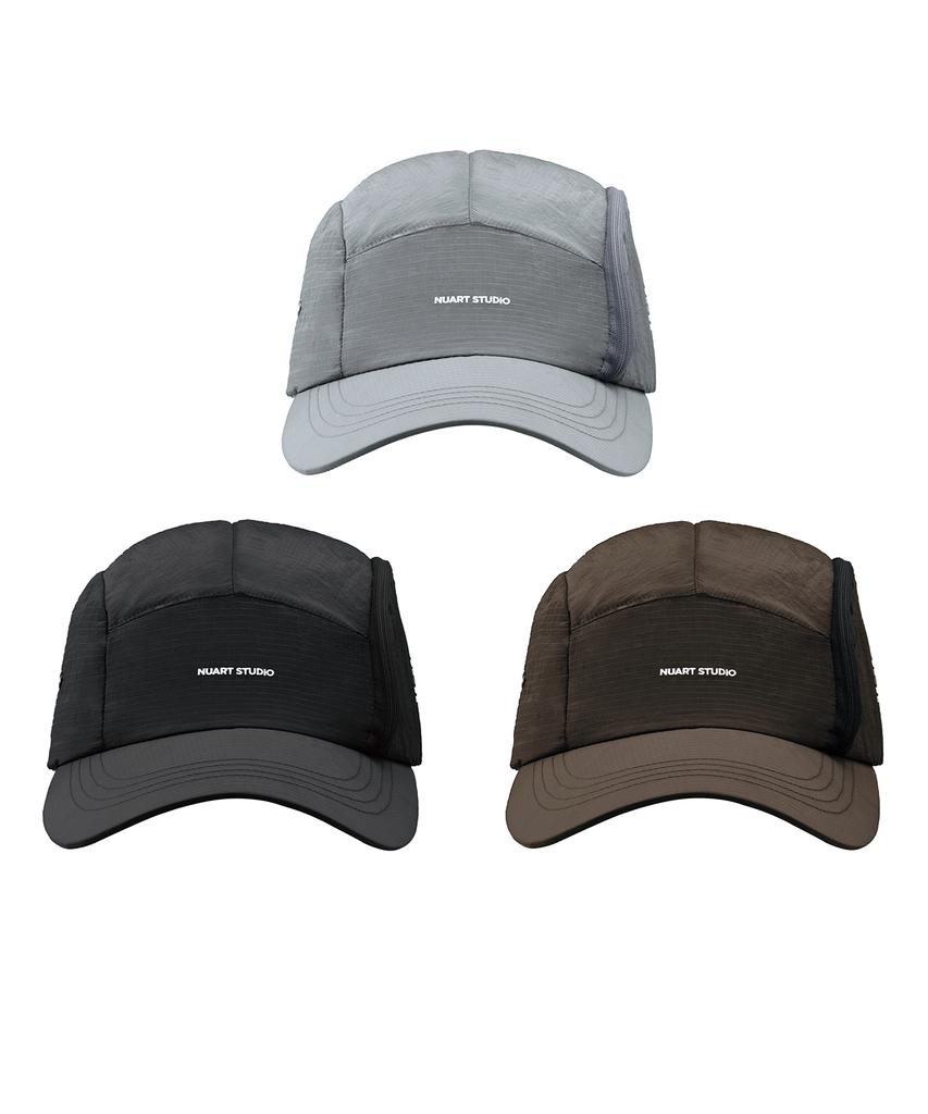 Nuateuseutyudio Wind Vent Zipper Running Ball Cap_3Colors