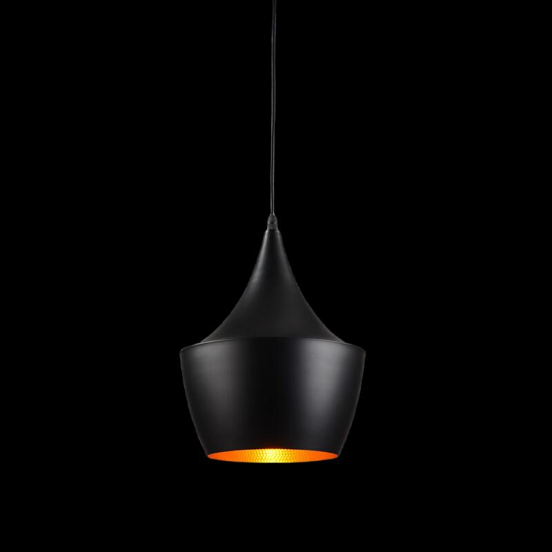 Modern Nordic Pipa-Shaped Black LED Pendant Light