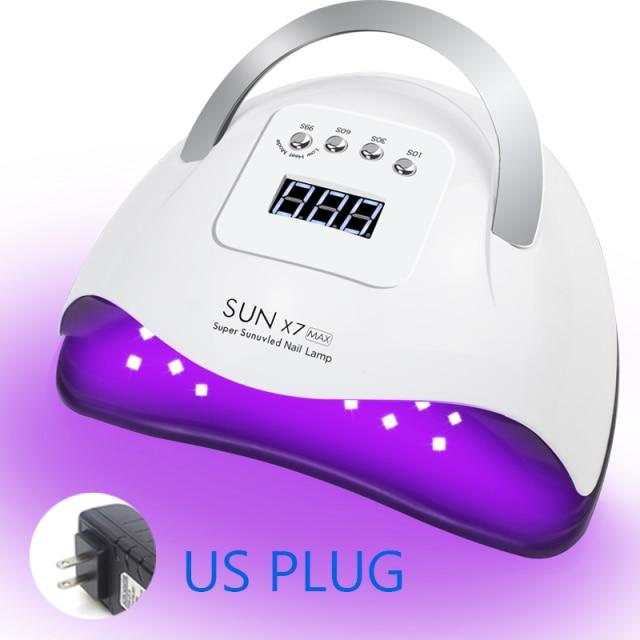 57LEDs UV LED Nail Lamp Acrylic Gel Dryer Lamp With Smart Sensor Low Heat Mode Purple Nail Art Salon Manicure Machine