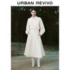 UR Women's Elegant Lapel Collar Long Sleeve Dress