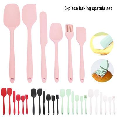 6-Piece Silicone Spatula & Brush Set for Barbecue & Baking
