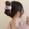 Acrylic Flower Simple Hairpin College Simple Ins Wind Hair Grab Fashion Versatile and Elegant Niche Hair Accessories