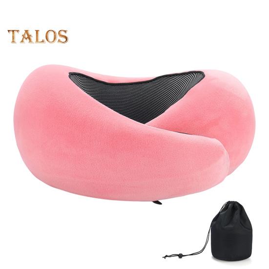 Travel Neck Pillow Aircraft Memory Foam Neck Support Cushion Adjustable Ergonomic Design Washable Neck Support Pillow