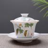 Chinese Traditions Gai Wan Tea Set Bone China Tea Sets Dehua Gaiwan Tea Porcelain Pot Set For Travel Beautiful And Easy Kettle