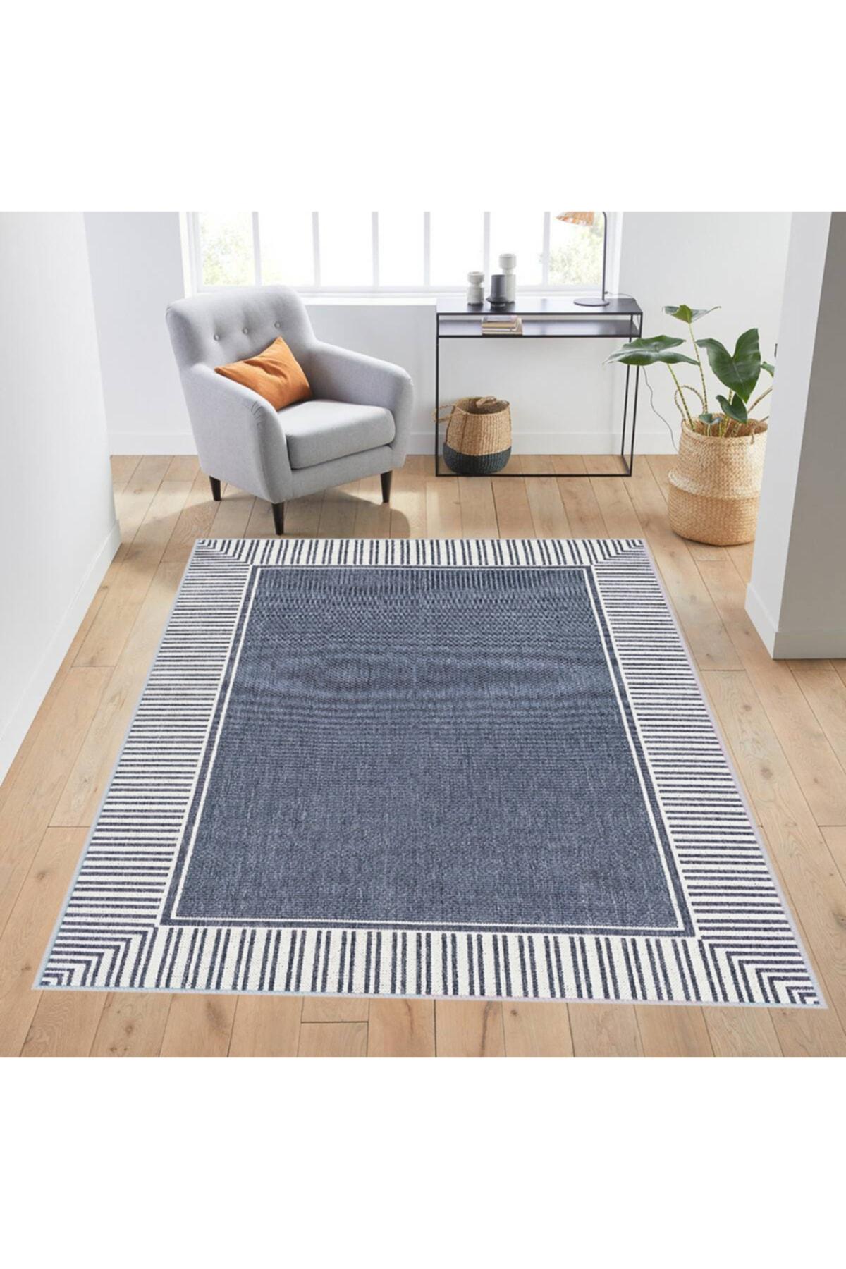 

Моющийся ковер с принтом Rovigo Home RVG1718 50x80 синий