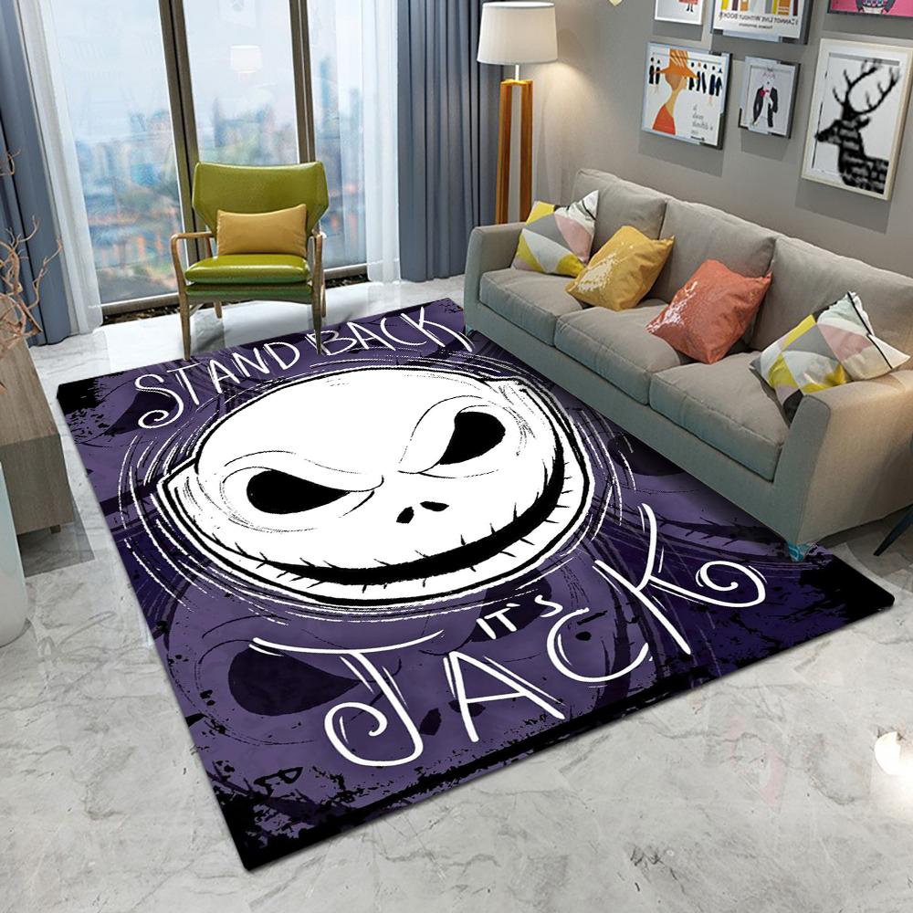 Disney The Nightmare Before Christmas Area Rug Non-Slip Bedroom Kitchen Bathroom Entracne Rug Living Room Washable Carpet