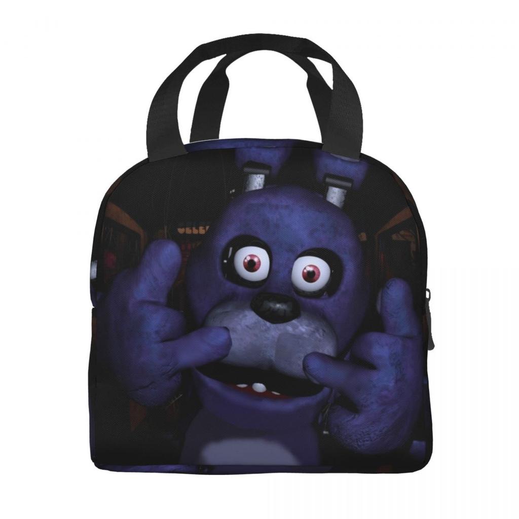 FNAF At Freddys Thermal Insulated Lunch Bag for School Portable Food Bag Thermal Cooler Food Box