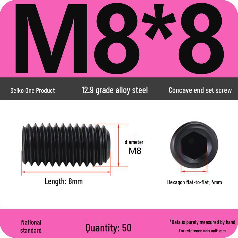 12.9 Grade Hex Socket Set Screw Grub Screw (M3-M12)