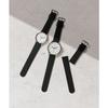 TRIWA Graphic Neville GRAPHIC NEVIL Two-Strap Chronograph Watch for Men and Women (Unisex) with Black Calfskin Canvas Strap, White Dial, Made in Japan