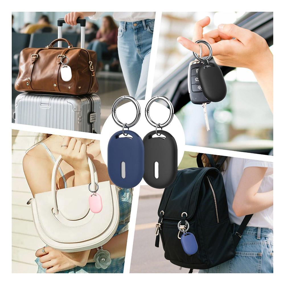 Silicone Protective Case For Xiaomi Tag Locator Tracker- Case Keychain Anti-Scratch Protective Skin Cover Sleeve Accessories