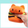 Koci Hamburger Squishy Zabawka z Powolnym Odbiciem Miękki Materiał PU Do Redukcji Stresu i Jako Prezent