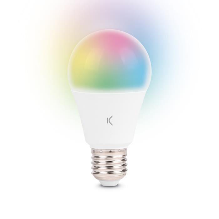 Ampoule Connectée - KSIX - A60 E27 - RGB + CCT - 9W - Compatible Alexa et Google