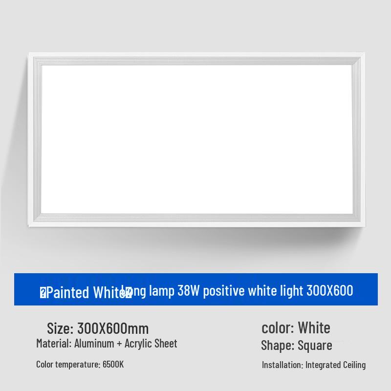 30x30 Recessed LED Ceiling Light for Kitchen, Bathroom, Shower - Aluminum Frame