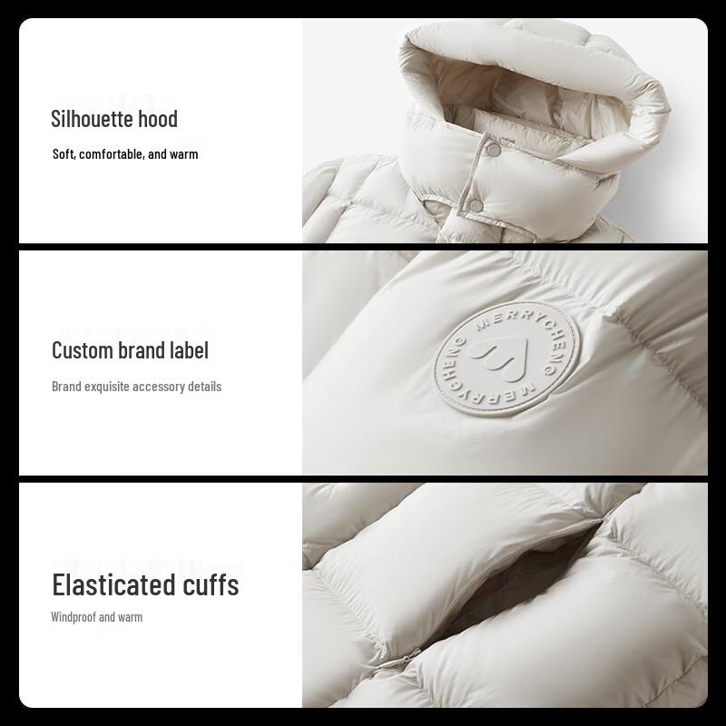 Meili City Women's Long Goose Down Parka