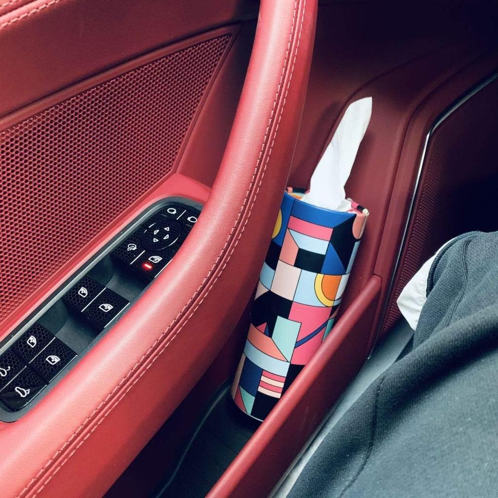 Car Tissues Canned Tissue Cylinder Tissue Boxes Perfect For Car Cup Holder Car Tissue Holder (4 Canisters/200 Tissues/3-Ply) Travel Tissues