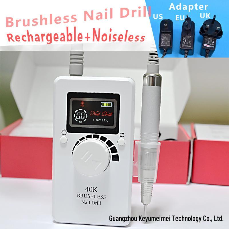 

Rechargeable Silent Brushless Nail Drill with Grinding Head