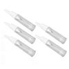 5pcs Duckbill Nozzle Vacuum Pump Bottle Clear Refillable Travel Dispenser Container for Eye Cream Lotion 10ml