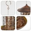 Large Capacity Garden Bird Feeder Heavy Duty Iron Bird Feeding Equipment Squirrel Proof Hanging Bird Food Bowl Backyard