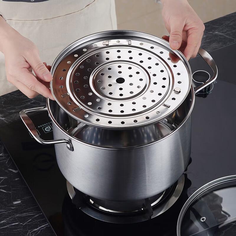 Si Gang 400 Series Stainless Steel Soup Pot with Steamer