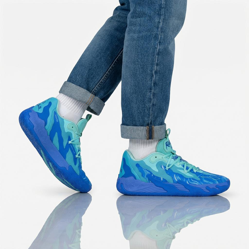 PUMA MB.03 Lo Team - LaMelo Ball - Herren Sneakers Basketball Schuhe Blau 310519-01 ORIGINAL