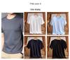Men's Loose-Fit Short-Sleeve Round Neck T-Shirt, 100% Mercized Cotton.