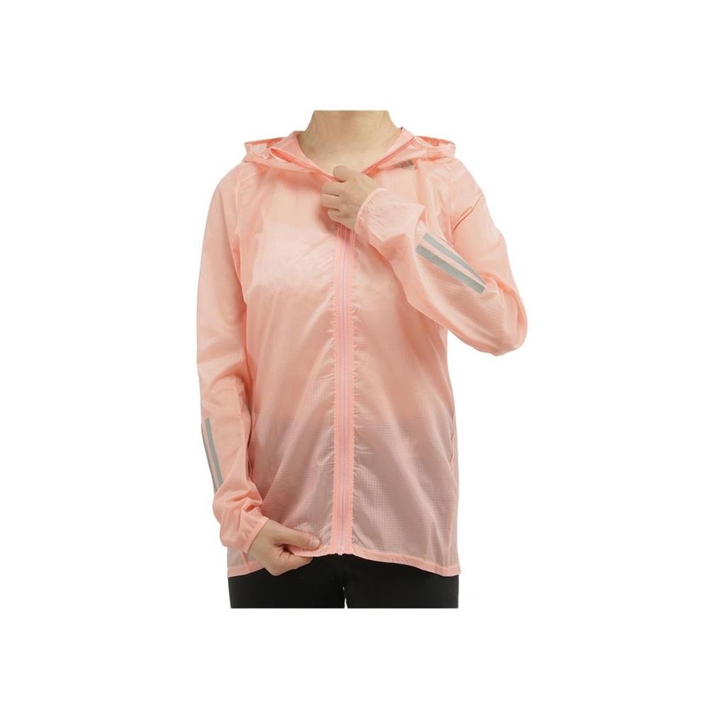 Adidas Sports Lifestyle Series Hooded Zipper Reflective Casual Jacket Women Jackets Light-Pink FM6924