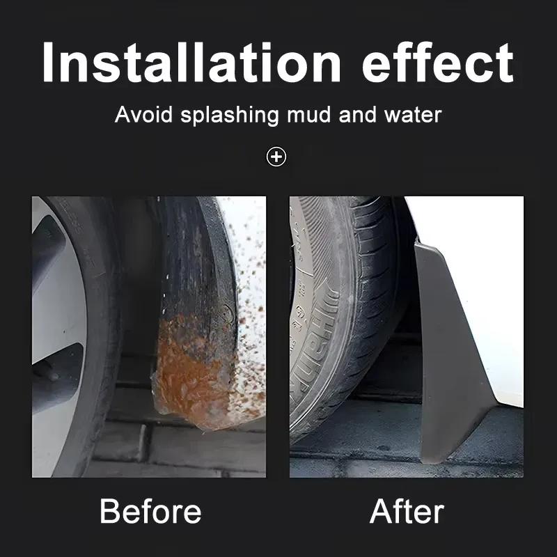 4pcs Car Mud Flaps Fender for CHANGAN CS35 PLUS 2018- Automotive Mudguards, Waterproof, Mud Splashing Prevent Accessories