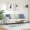 Sofa Cushions 2 Pieces Blue 45 X 45 Cm Cord Fabric