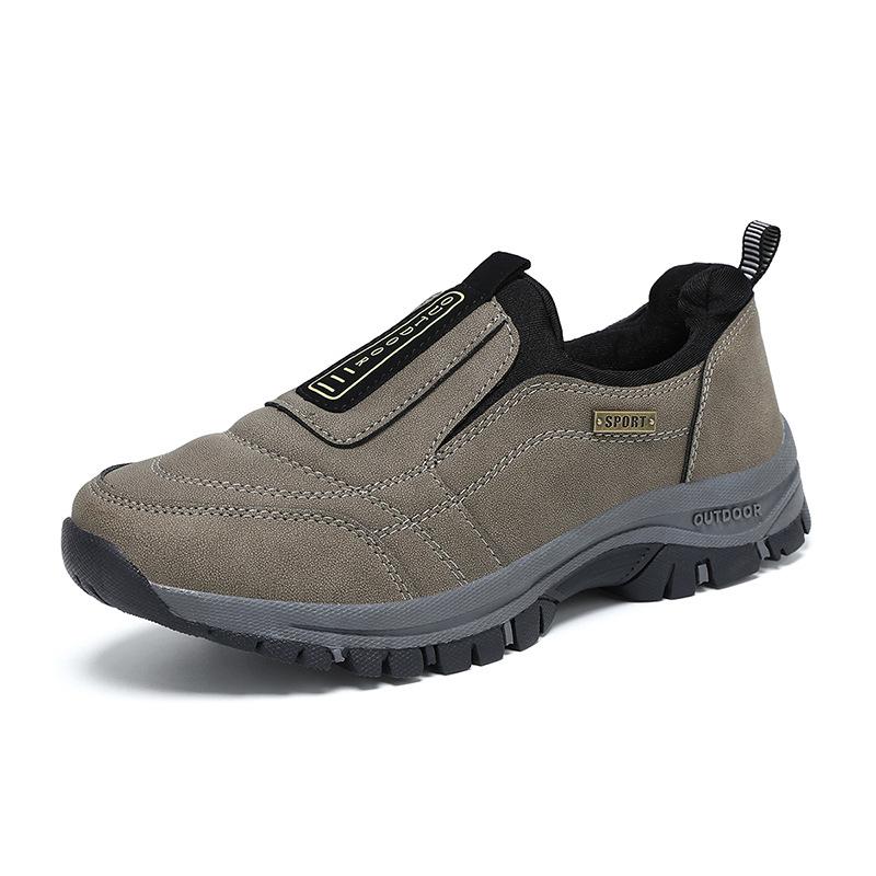Zapatos deportivos casuales nuevos de verano para exteriores zapatos de seguridad laboral gamuza resistente al desgaste suela gruesa