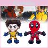 Deadpool Wolverine Plush Dolls Superhero Stuffed Toy Anime Film Decor