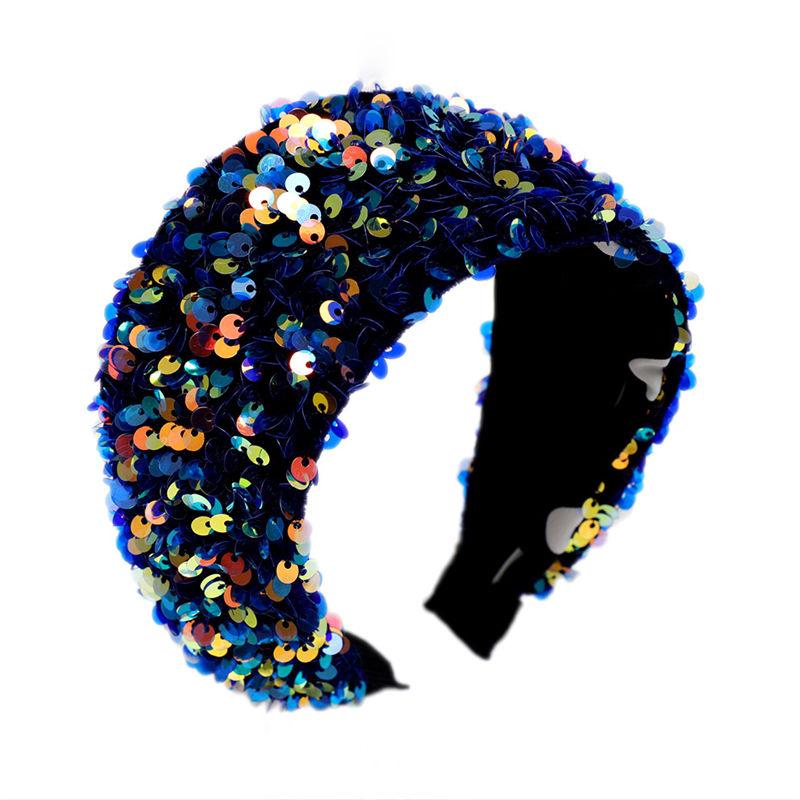 Band Simple Headband Hair Brim Hair Fashion Women Sequins Wide Accessories Headdress