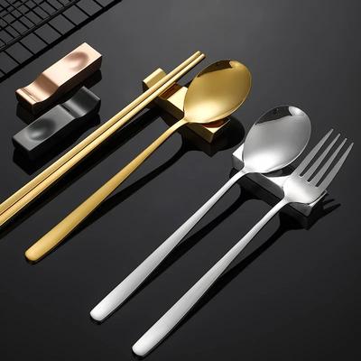 Dual-use Stainless Steel Knife Fork Spoon Cutlery Holder Chopsticks Holder Nordic Style Kitchen Tableware Rack Chopstick Rest