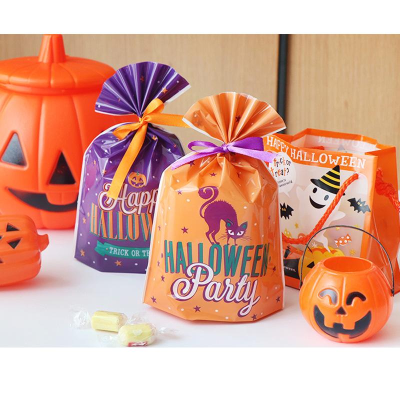 10pcs Halloween Candy Bags Cute Gift Bag Food Packaging