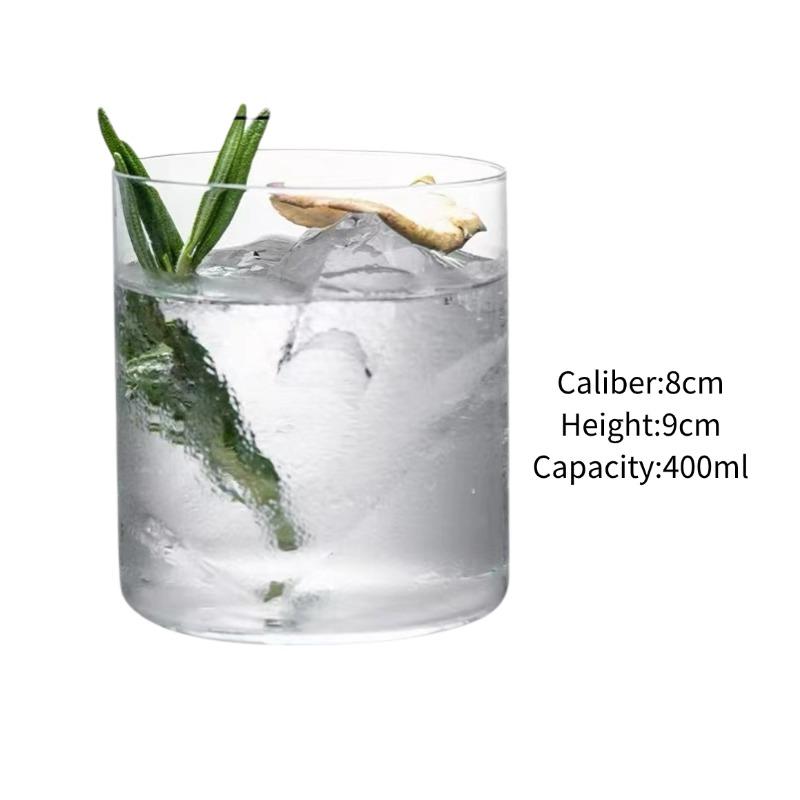 Classical Whiskey Glass Cups Japanese Style Cocktail Glasses Cups Ultra-thin Carved Glass Cup Simple Colin Cup Kitchen Accessory 1pc