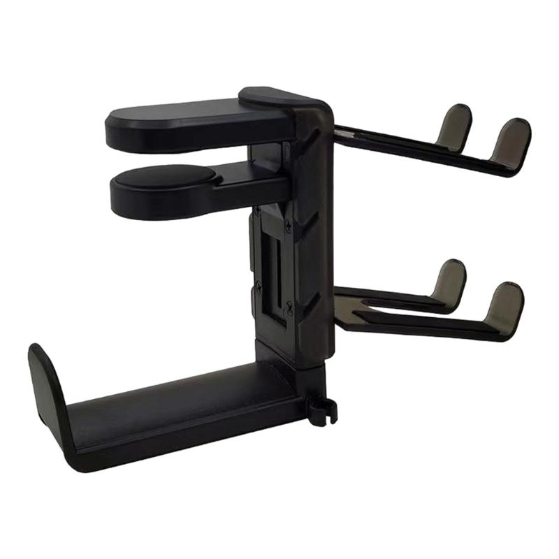 Headphone Hanger Hook, 360 Rotating Clamp On Desk Headsets Holder Space Saving Headphone Mount Controller Mount