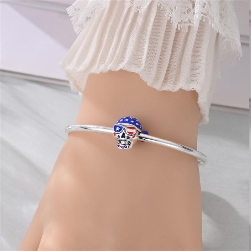 Original Cool Charms Bead Copper American Style Independent Free Pirates Pendant For Man Jewelry For Bracelet