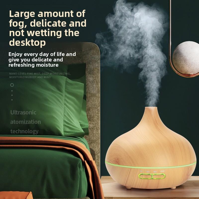 Home Aromatherapy Machine Night Light Humidifier Onion Wood Grain Aromatherapy Machine Essential Oil Aromatherapy Machine Automatic Fragrance Diffuser
