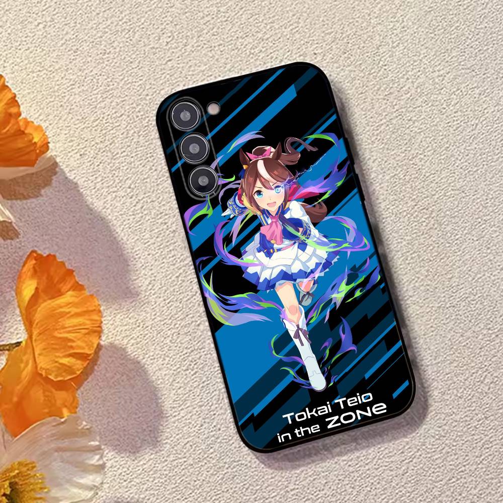 Anime U-UmamusumeTokai Teio Phone Case For Samsung Galaxy A73,A72,A71,A70,A53,A52,A51,Soft Silicone Black Cover