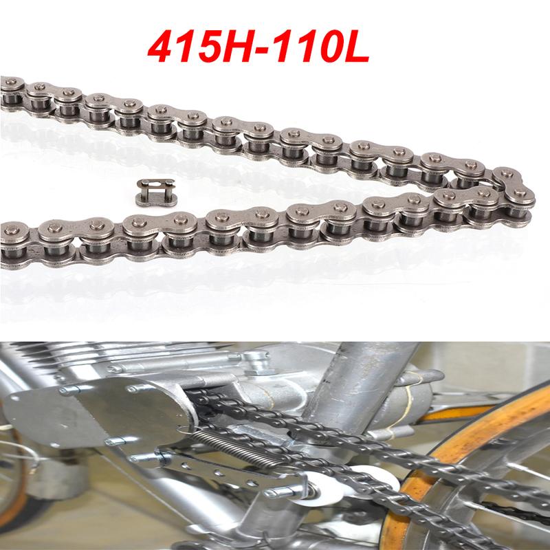 #415H-110 links Drive Chain for 49cc to 80cc Scooter Motorised Motorized Bicycle Bike Motorcycle ATV Drive Chain