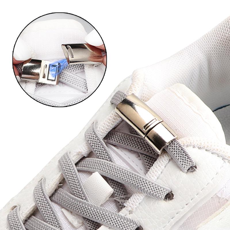 New Magnetic Lock Shoelaces Without Ties Elastic Laces Sneakers No Tie Shoe Laces Kids Adult Flat Shoelace for Shoes Accessories