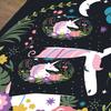Modern Minimalist Night Sky Unicorn Duvet Cover Set - Soft Polyester, Washable, All-Season Comforter with Vibrant Starry Design