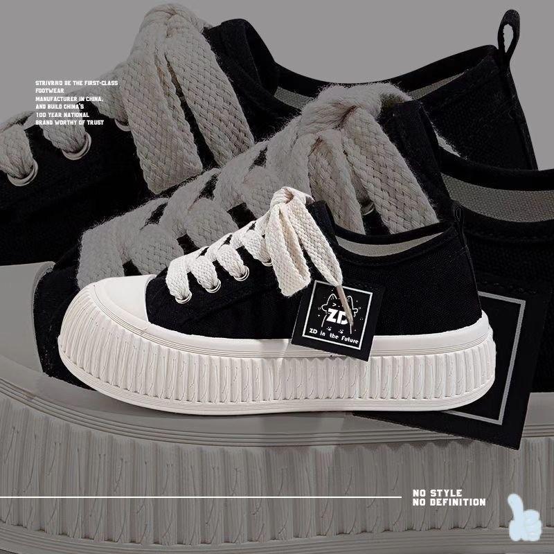 Damen einfarbige Sneaker Canvas Schuhe Damen Sommer Allround weiße Schuhe Leichtgewichtige weichsohlige Freizeitsneaker Ins