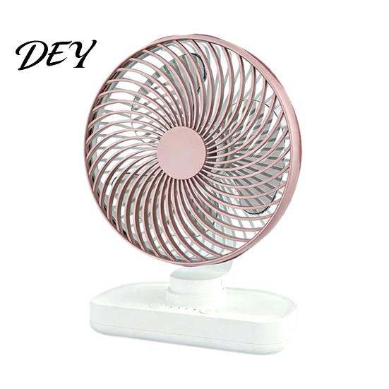 Portable Cooling Fan Desk Fan, Small Air Circulating 3 Speed Quiet Personal Electric for Office Adjustable Tilt Head Table Dorm Kitchen