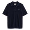 Gant Mens Textured Short-Sleeved Polo Shirt