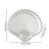 Fashion Transparent Shell Dish with Vinegar Discs Creative Dumpling Plate Fruit Plate