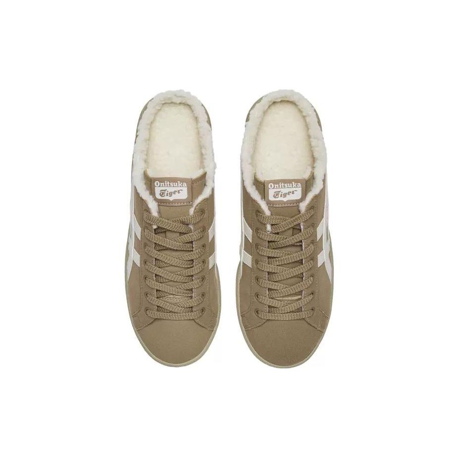 Onitsuka Tiger DD Trainer Sabot Leather Plush Comfortable Low-Top Casual Shoes Unisex sneaker Camel 1183C087-201