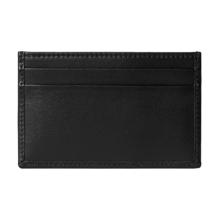 GUCCI Coated Fabric Card Holder Men's Black & Silver 834795-FAFUD-8643